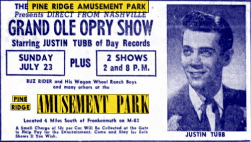 Pine Ridge Amusement Park - Jul 20 1961 Article